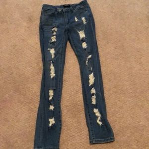 Stretchy Bebe pants blue jeans